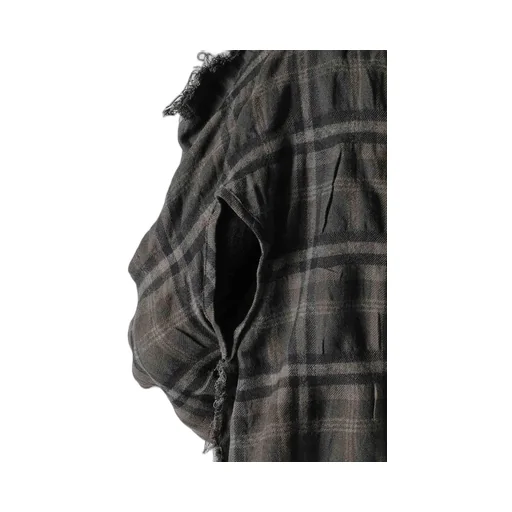Ink Dyeing Plaid Box Jacket B