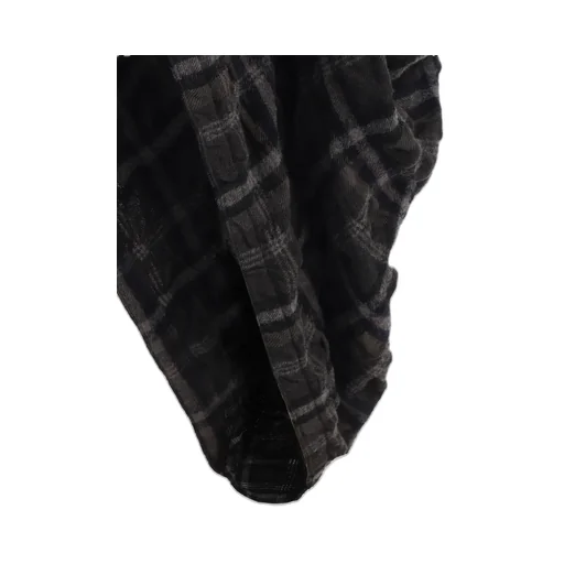 Ink Dyeing Plaid Box Pants B
