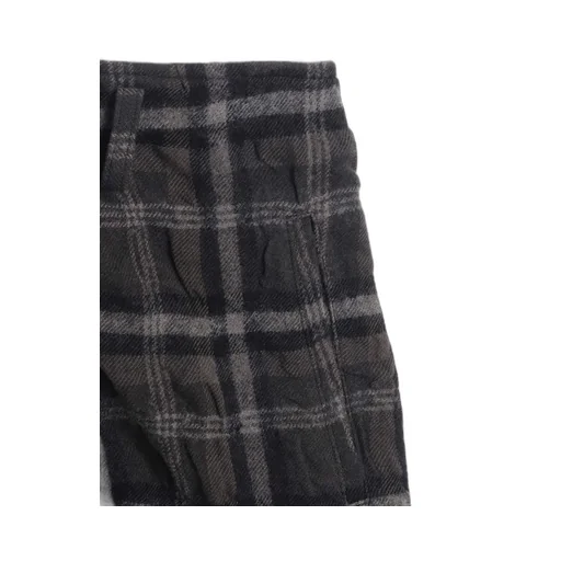 Ink Dyeing Plaid Box Pants B