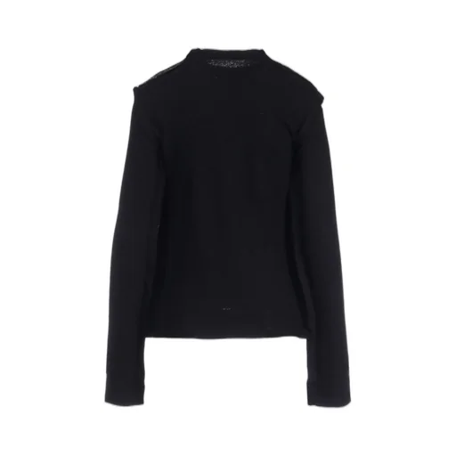 Wool Shrink Single Jersey Bustier Detail Long T-Shirt