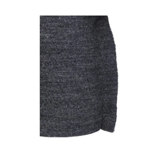 Wool Shrink Single Jersey Bustier Detail Long T-Shirt