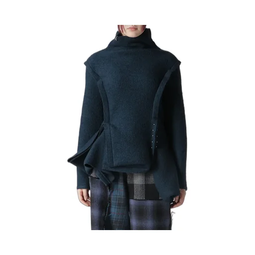 Sheep Pile Square Cutting Pullover