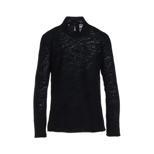 Wool Gauze Single High Neck Pullover