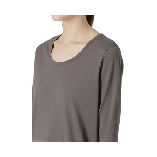 60/2 Cotton Jersey Top With Uneven Hemline