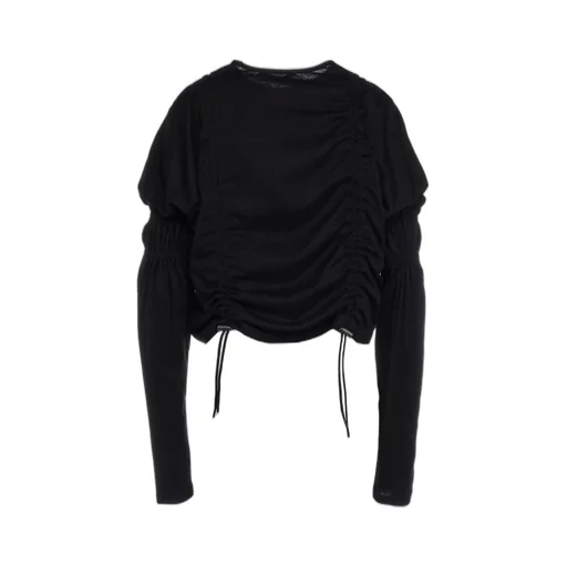 Single Jersey Gathered String T-Shirt