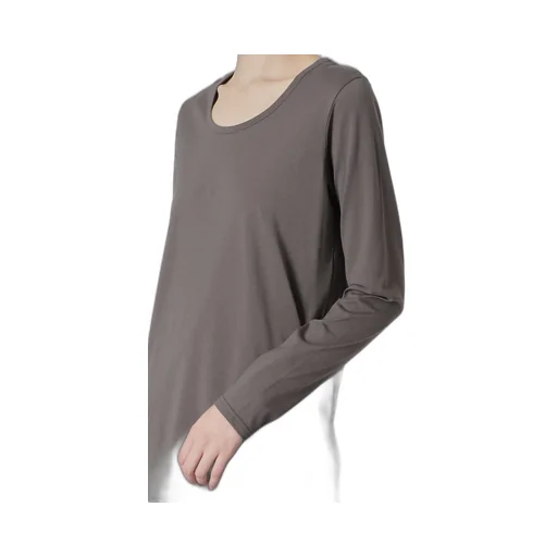 60/2 Cotton Jersey Top With Uneven Hemline