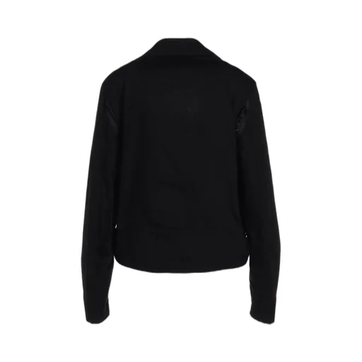 Cotton Drill Belt Detail Biker Jacket