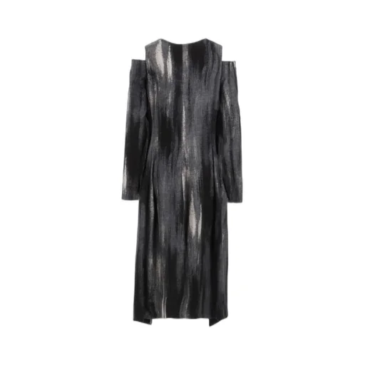 Discharge Pt Denim Open Shoulder Dress