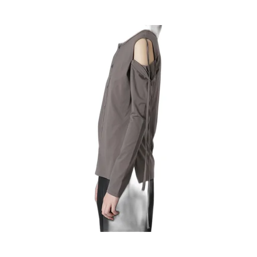 60/2 Cotton Jersey Top With Shoulder Ribbon Details