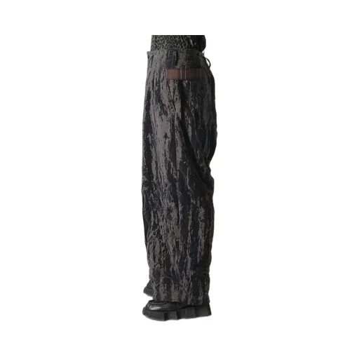 Grunge Velvet Tuck Pants