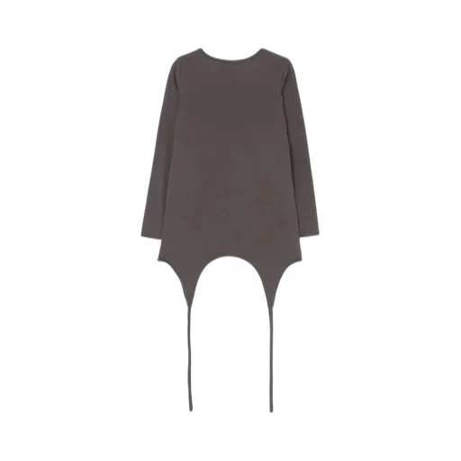 60/2 Cotton Jersey Top With Uneven Hemline