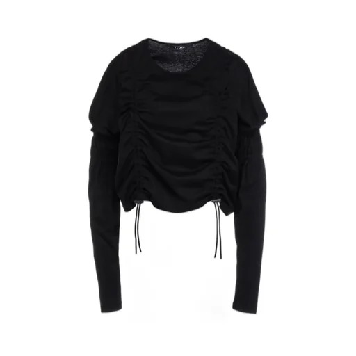 Single Jersey Gathered String T-Shirt