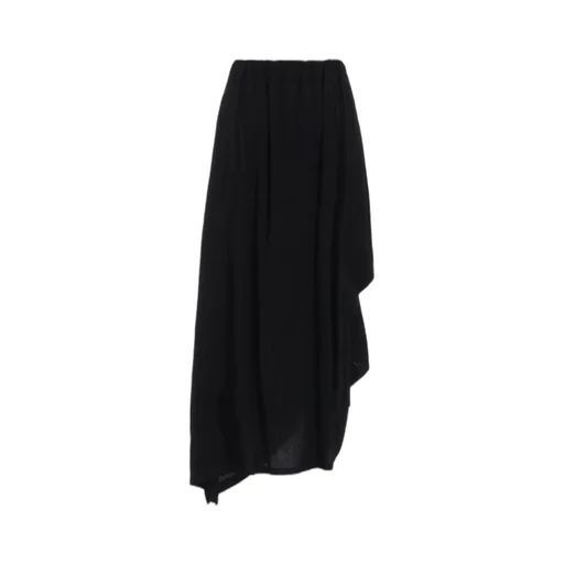 Stripe Irregular Hem Skirt