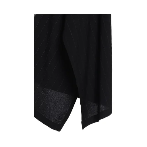 Stripe Irregular Hem Skirt