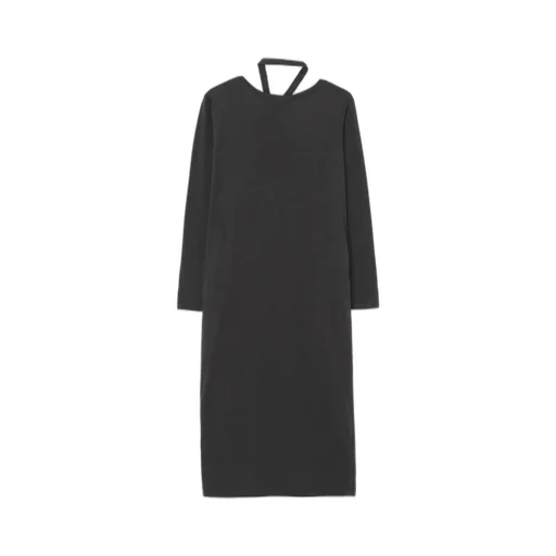 Lyocell/Cotton Jersey Cross Neck Dress