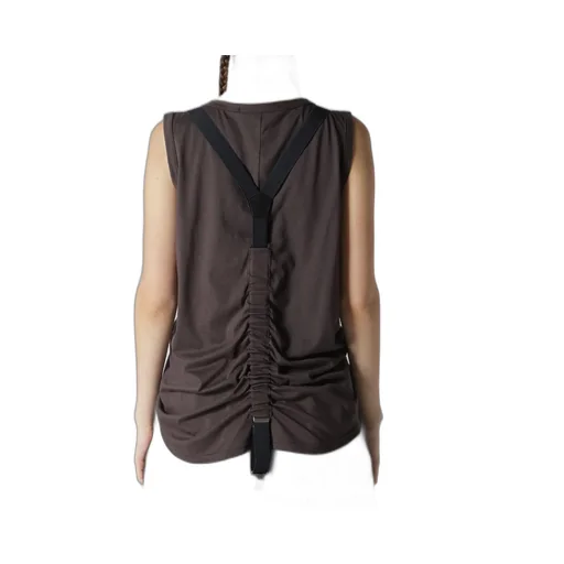 Plain Stitch Suspender Tank Top