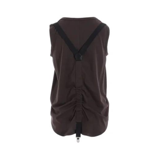 Plain Stitch Suspender Tank Top
