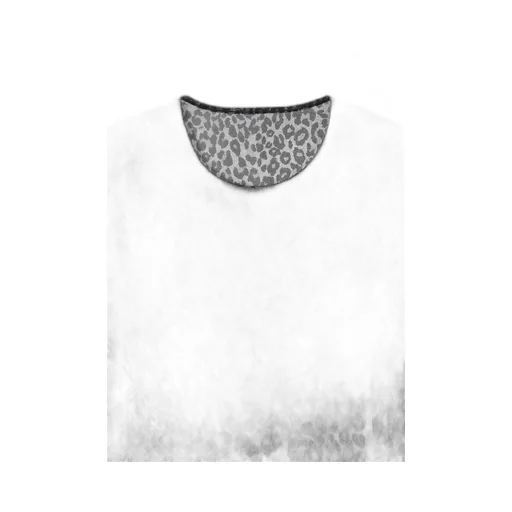 Leopard Tulle Compact Long T-Shirt