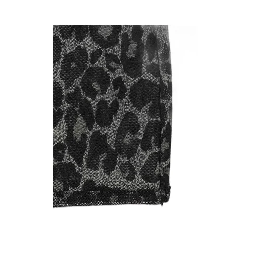 Leopard Tulle Compact Long T-Shirt