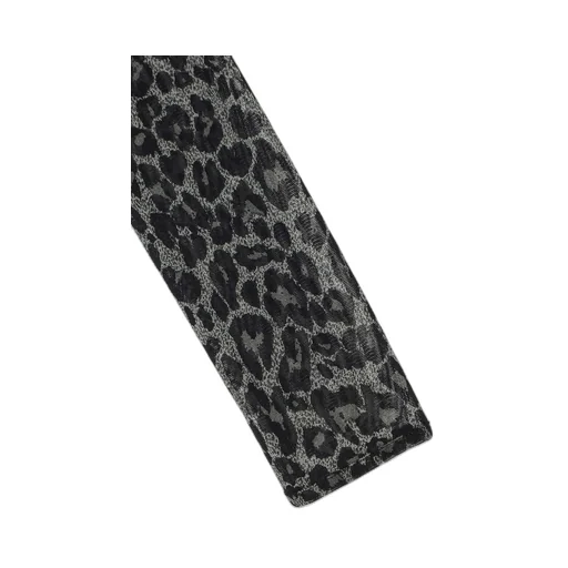 Leopard Tulle Compact Long T-Shirt