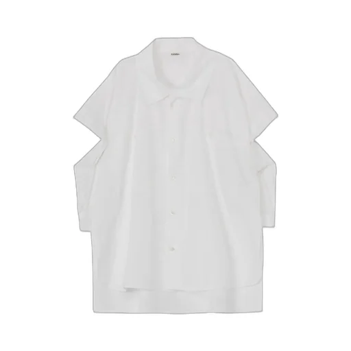 100/2 Broad Cotton Elbow Slit Long Shirt