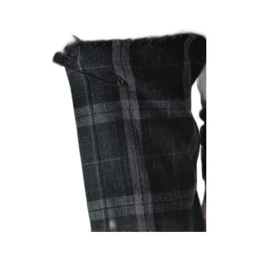 Serge + Plaid Combi Wrap Skirt
