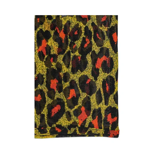 Leopard Tulle High Neck Pullover