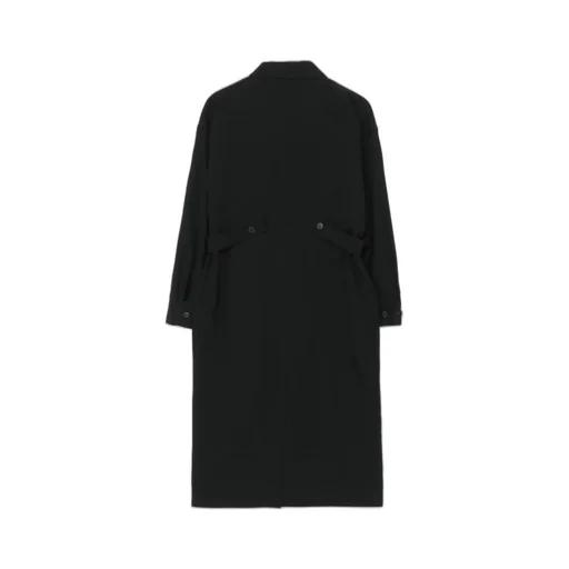 Black Denim Military Style Dress
