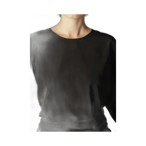 Triacetate/Polyester Waist Wrap Blouse