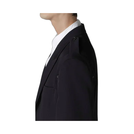 Wool Gabardine Shoulder Button Jacket