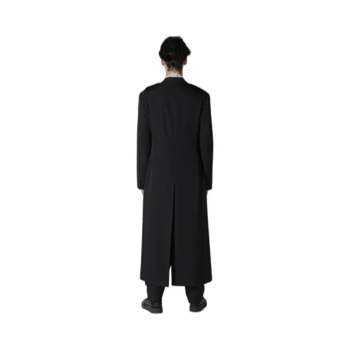 Wool Gabardine Shoulder Button Jacket
