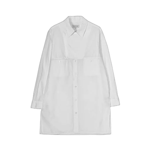 Broad Chain Stitch Blouse With Zipper