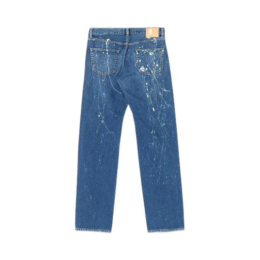 12Oz Denim Paint Splattered Jeans