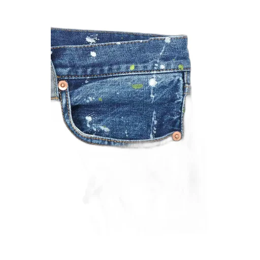 12Oz Denim Paint Splattered Jeans