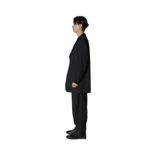 Wool Gabardine Blouson Tailored Jacket