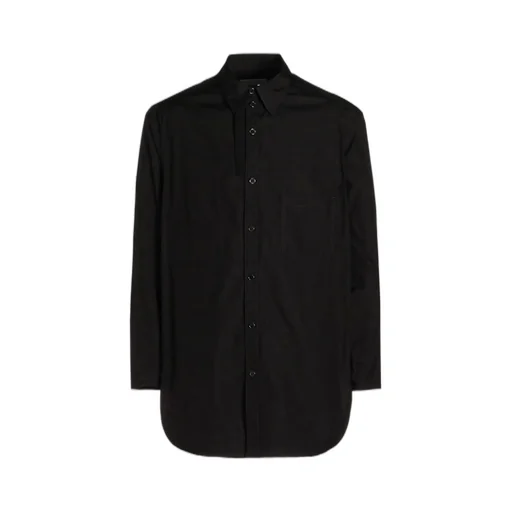 Chain Stitching Hem Facing Blouse