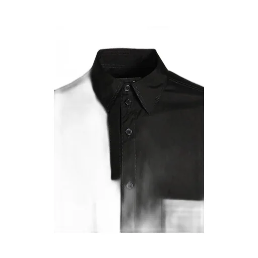 Chain Stitching Hem Facing Blouse
