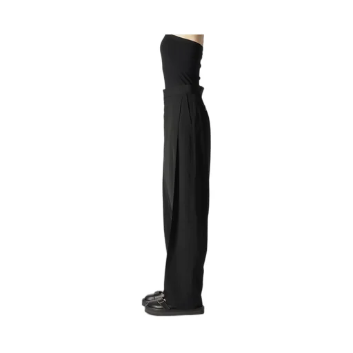Washer Wool Gabardine Tucked Pants