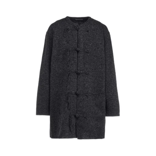 China Button Long Cardigan