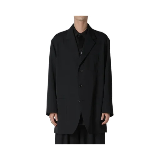 Wool Gabardine Blouson Tailored Jacket
