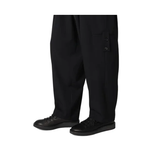 Wool Gabardine Tuck Tab Pants