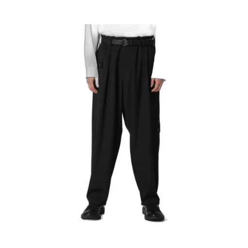 Wool Gabardine Tuck Tab Pants