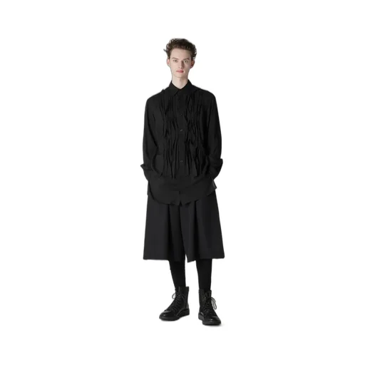 Army Gabardine Pleats Half Pants