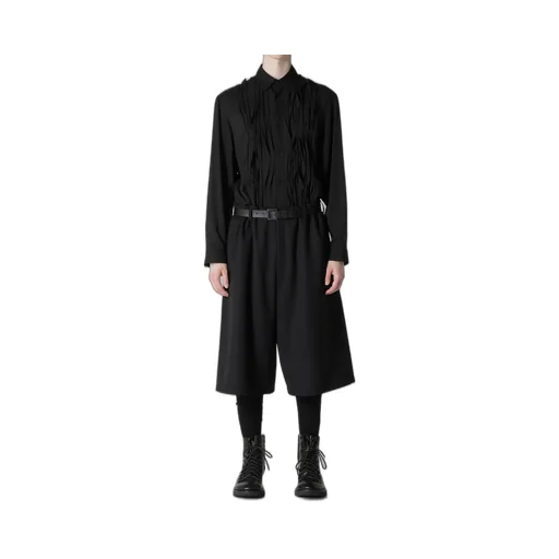 Army Gabardine Pleats Half Pants