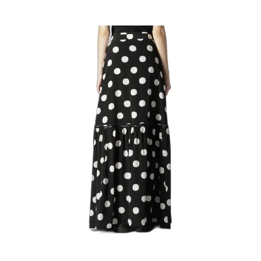 Small Polka Dot Crape De Chine Teared Skirt