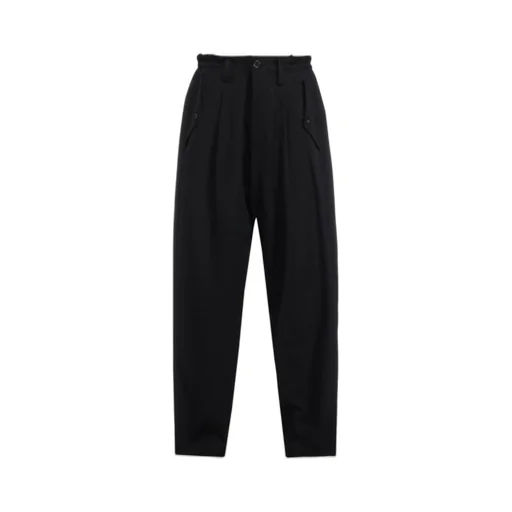 Wool Gabardine Hem Tab Gabardine Pants