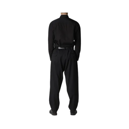 Wool Gabardine Hem Tab Gabardine Pants