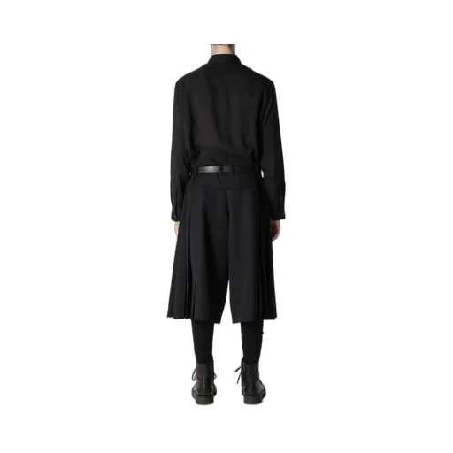 Army Gabardine Pleats Half Pants