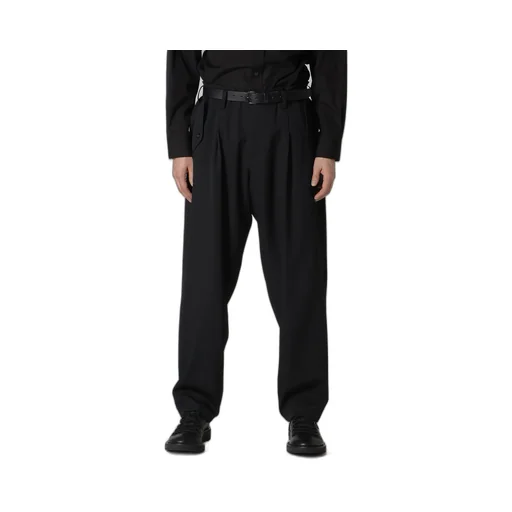 Wool Gabardine Hem Tab Gabardine Pants