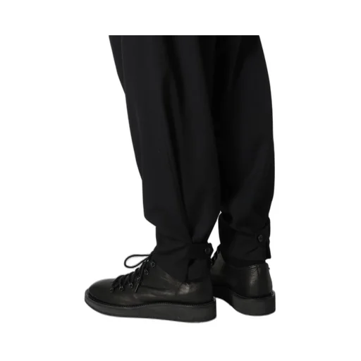 Wool Gabardine Hem Tab Gabardine Pants